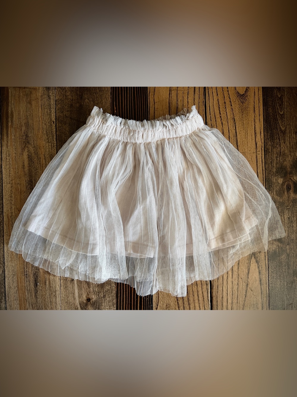 5/$20 Kids • Zara Baby Girl Princess Tulle Skirt Tutu Taupe Beige 18-24M